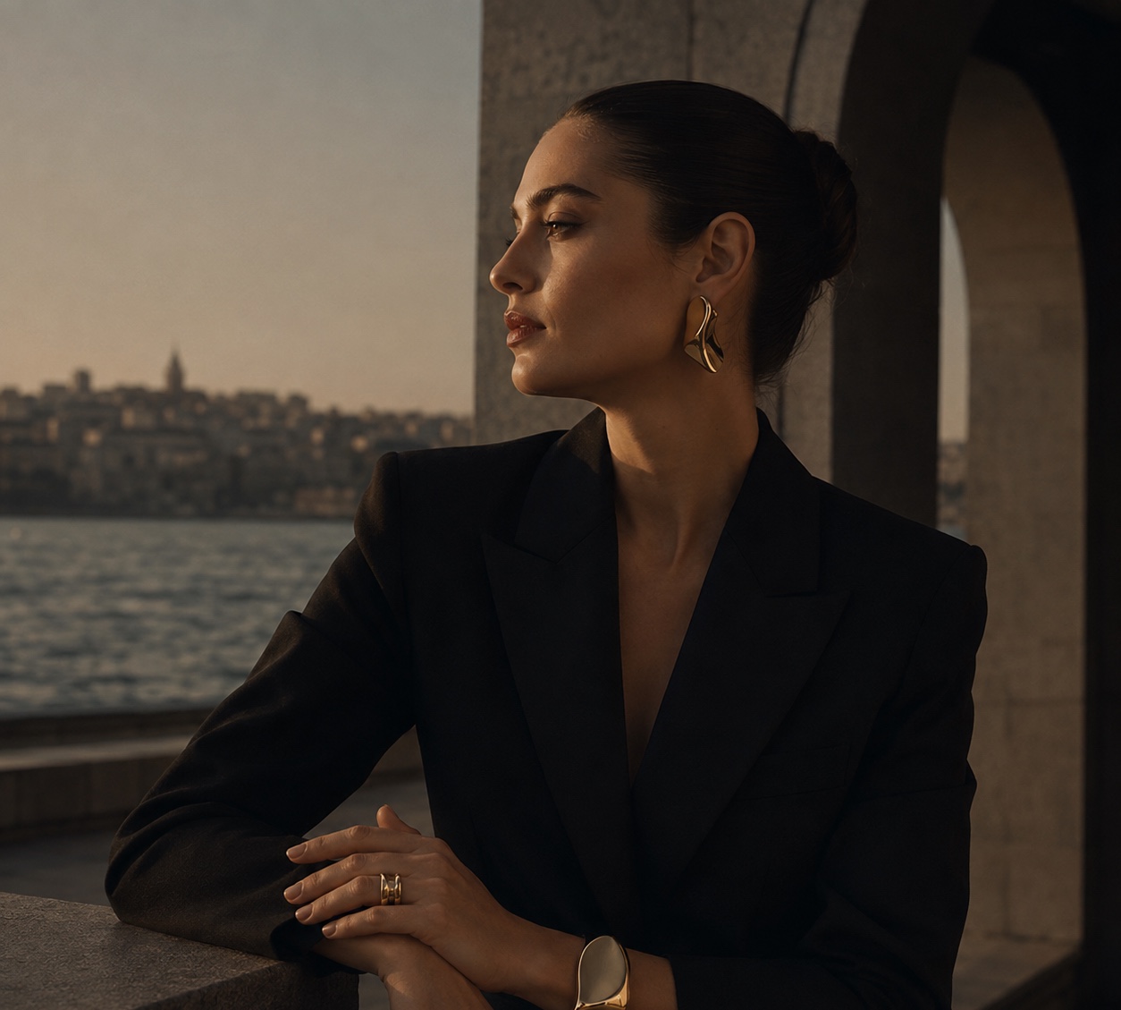 ALARÉ campaign portrait on the Bosphorus